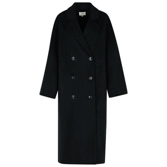 Loulou De Saison 'Borneo' Black Wool Blend Coat Women